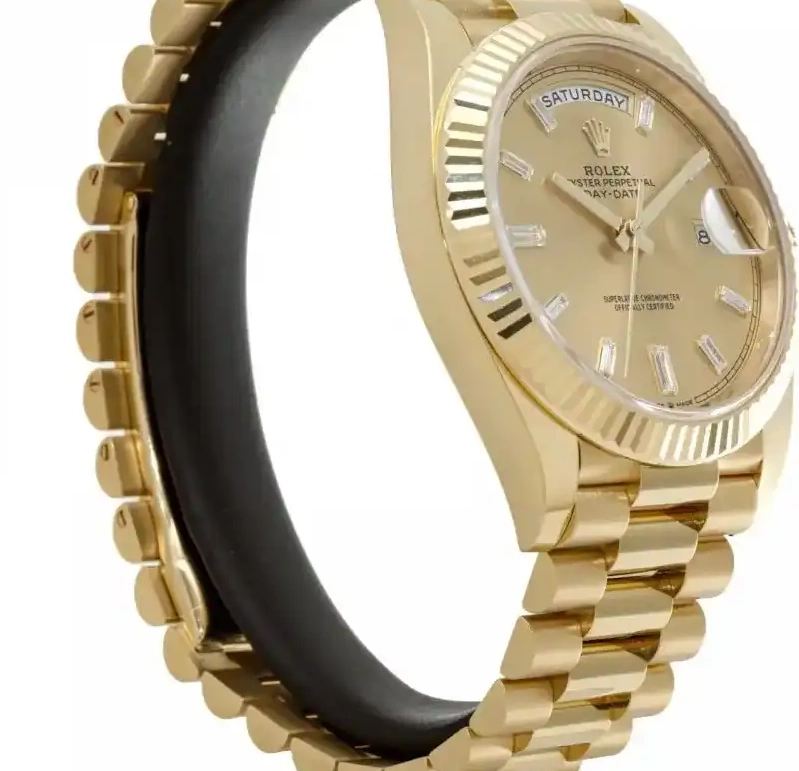PrestigiousJewelrys Rolex Day-Date 228238 Champagne 0705